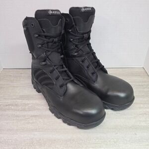Bates GX-8 Gore-Tex Waterproof Side Zip Composite Toe Boots Mens 11 EWide Black